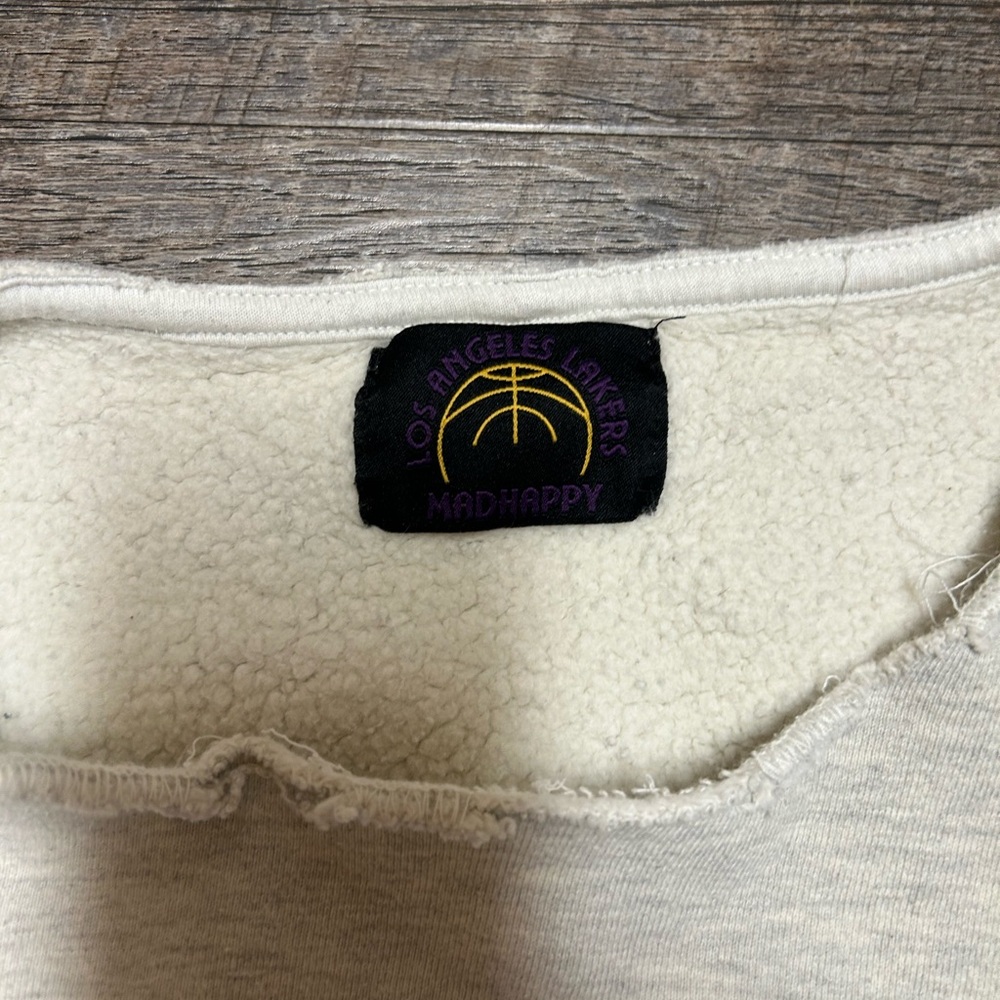Madhappy Los Angeles Lakers Cream Sweatshirt - Picture 3 of 4